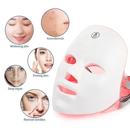 Masque LED pour le visage 7 couleurs